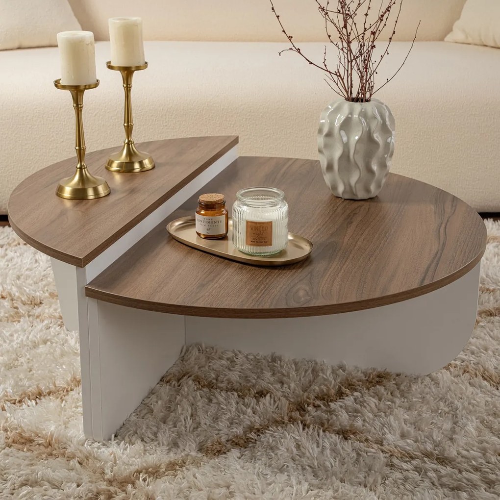 Masă de cafea Orion Walnut White