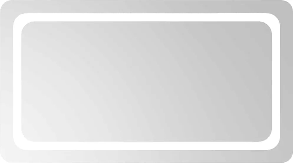 vidaXL Oglindă de baie cu LED, 90x50 cm