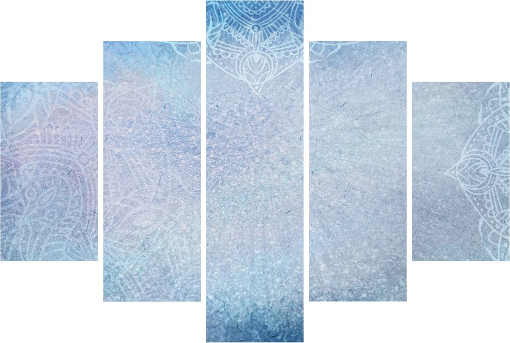 Tablou - Mandala in albastru (150x105 cm)