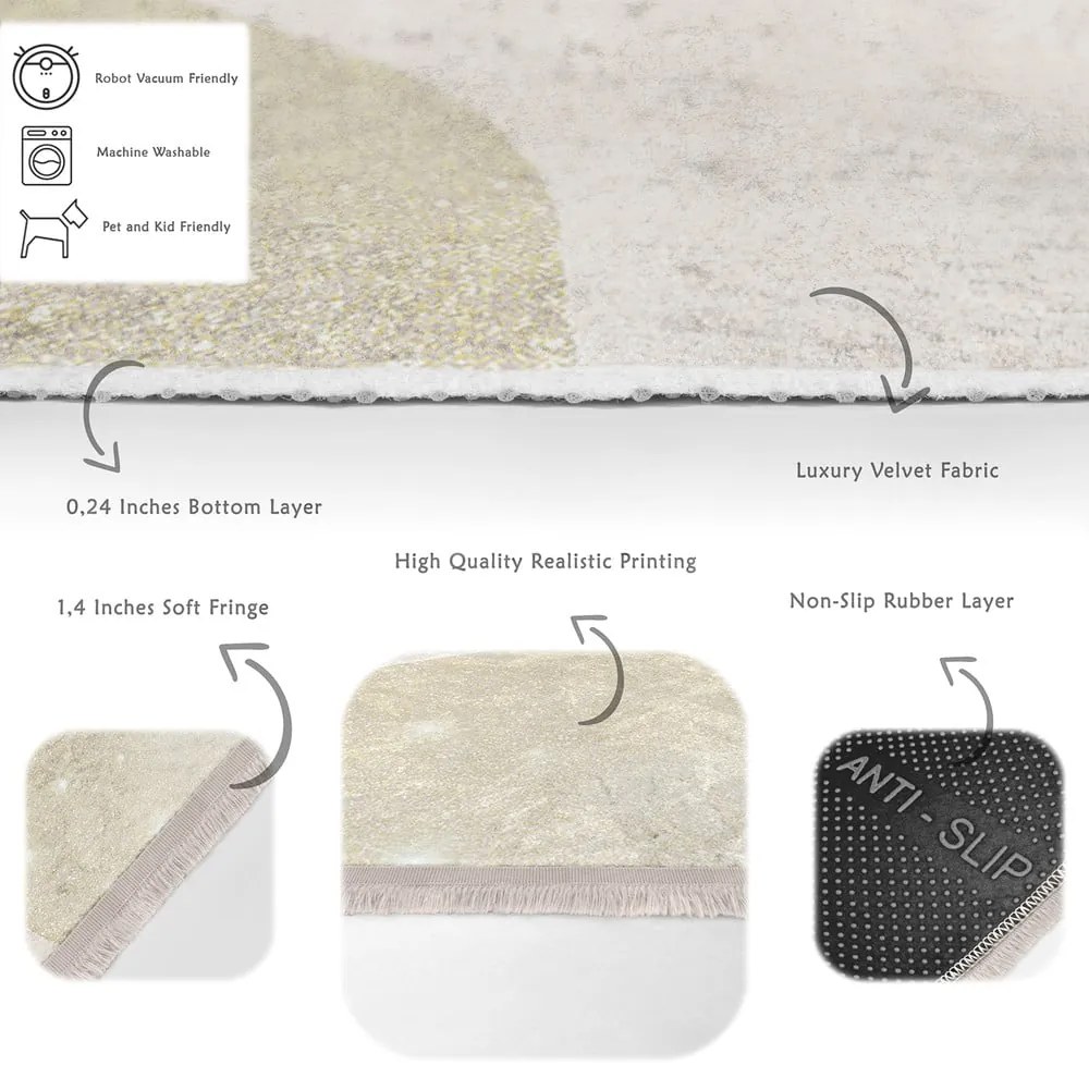 Covor bej 80x150 cm – Mila Home