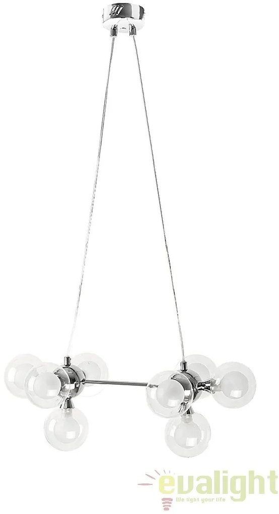 Lustra, Pendul design modern, finisaj crom, diametru 32cm, Briella 2624 RX