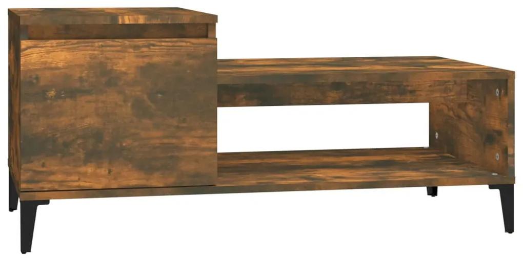Masuta de cafea, stejar fumuriu, 100x50x45 cm, lemn prelucrat