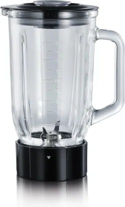 Severin SM 3737 - Blender de masă, 1 l, 500 W/230 V, inox/negru