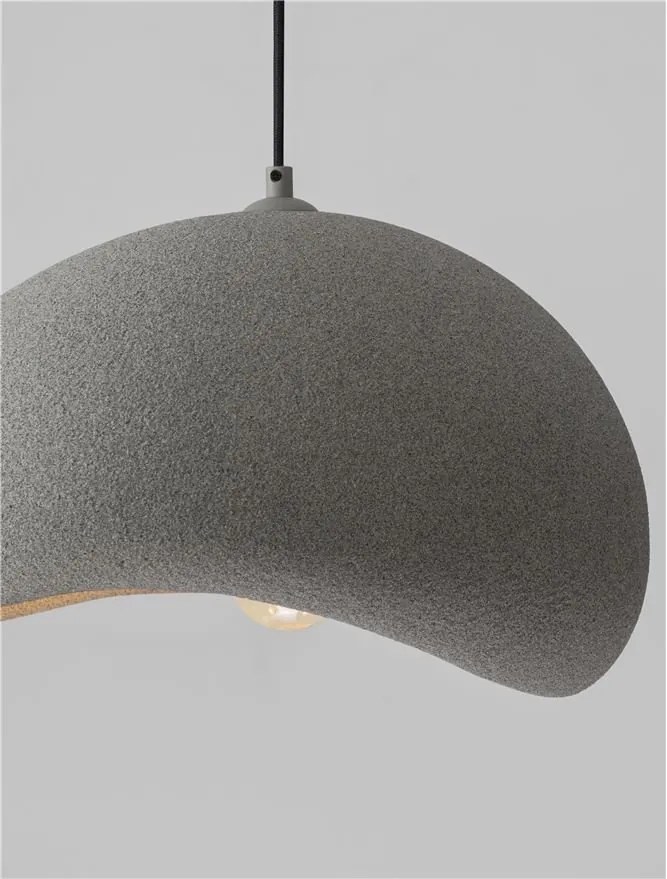 Lustra suspendata design modern, Stone Gray, AERE, L 40cm