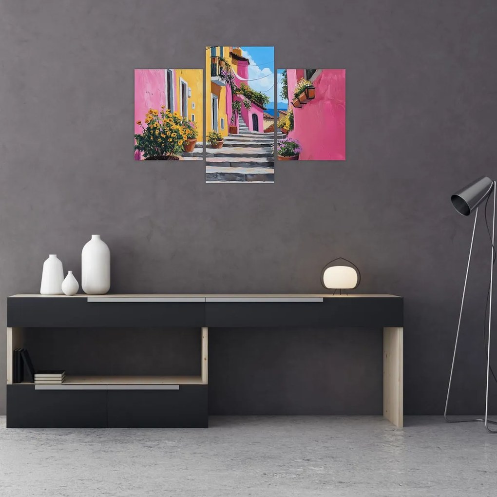 Tablou - Alee roz (90x60 cm)