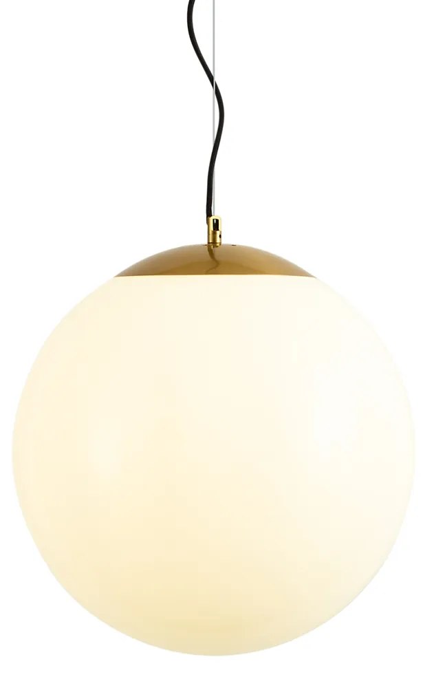 Lampă suspendată scandinavă din sticlă opal 40 cm - Ball 40
