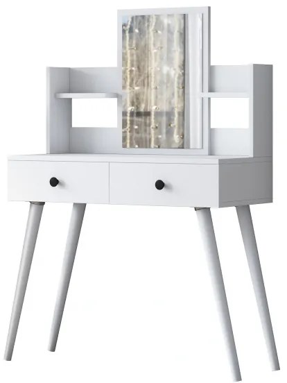 Măsuță de toaletă 111,8x97,8 cm alb