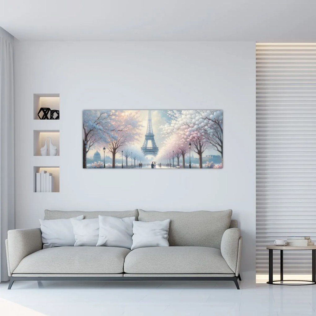 Tablou - Pictură din Paris (120x50 cm)