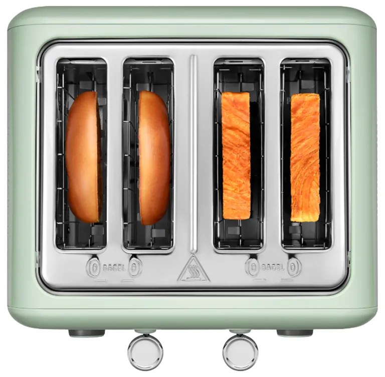 Prajitor de pаine BUYDEEM DT640E, 1800W, 4 felii, 7 programe automate, 7 trepte de prajire, indicatori LED, Tavi pentru firimituri, Pop-up inalt, Verde
