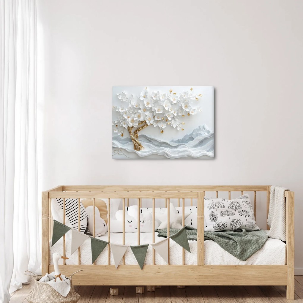Tablou – Arborele vieții 3D elegant (70x50 cm)
