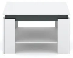 Masă de cafea OLAF alb/antracit