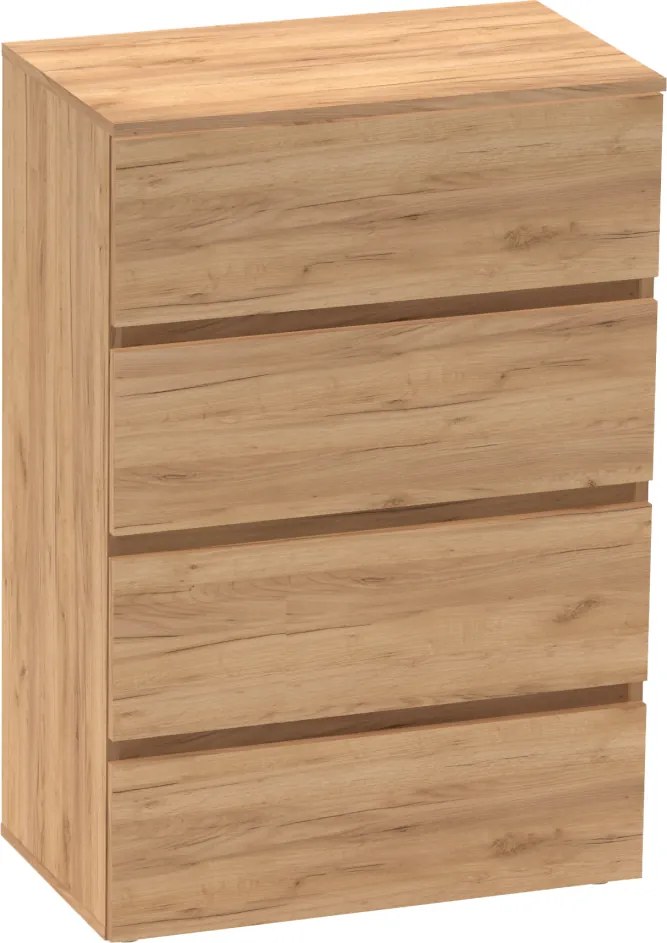 Comoda PARMAD, stejar craft auriu