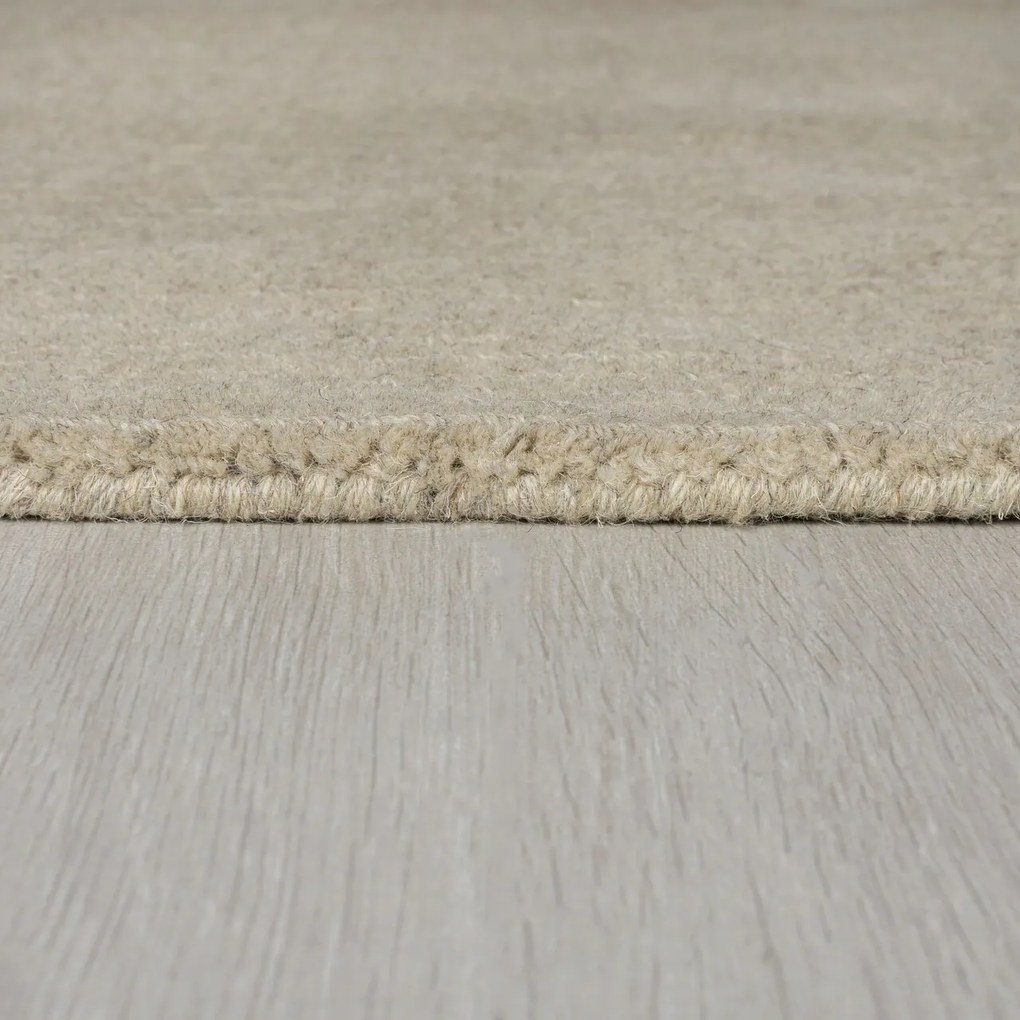 Covor Textured Border, Flair Rugs, 200x290 cm, lana, natural