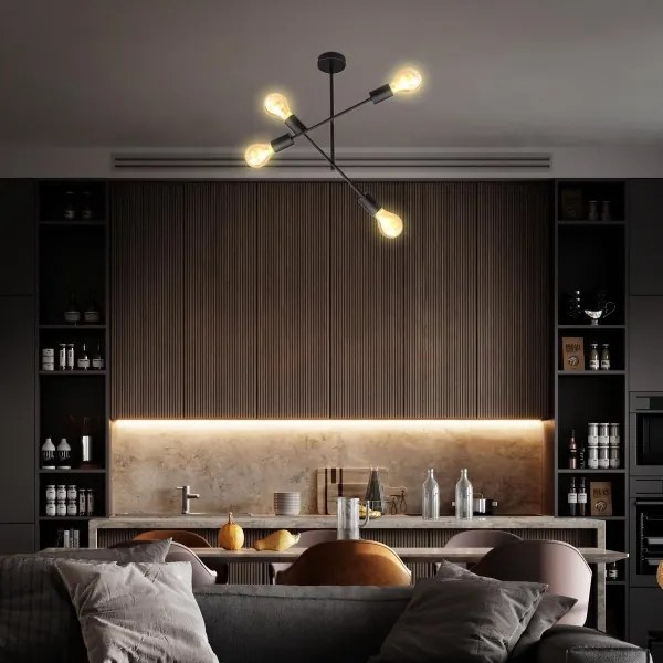 Lustră pe tijă 4xE27/60W/230V B.K. Licht 1343