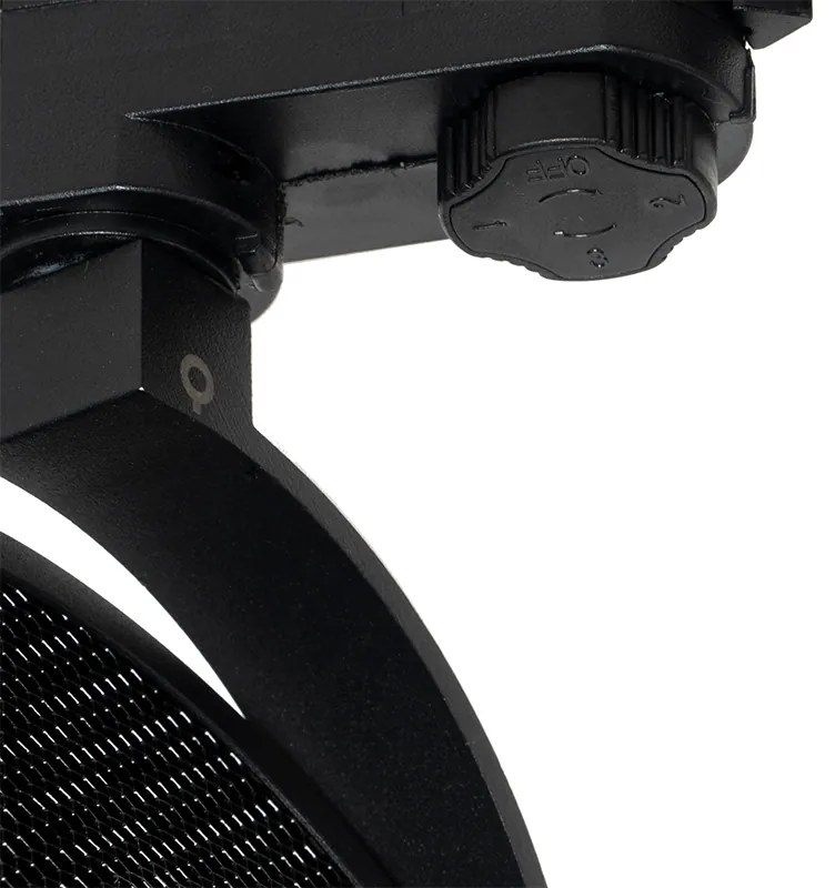 Spot trifazic modern negru - Master 111 Honey