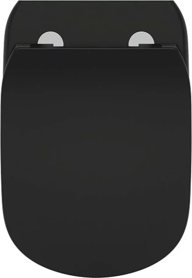 Capac WC soft-close negru Ideal Standard Tesi oval