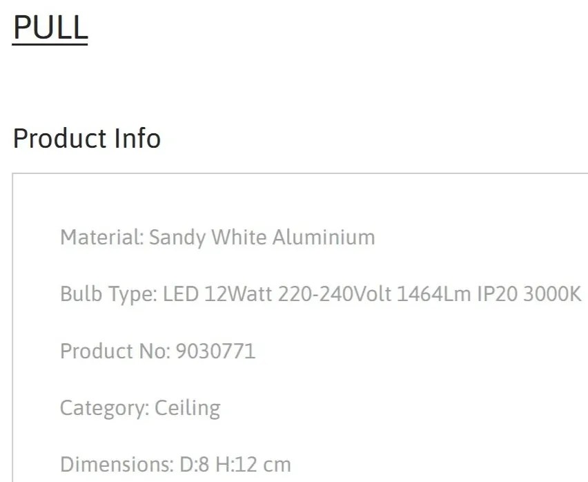 Spot LED aplicat directionabil diametru 8cm PULL alb, NVL-9030771
