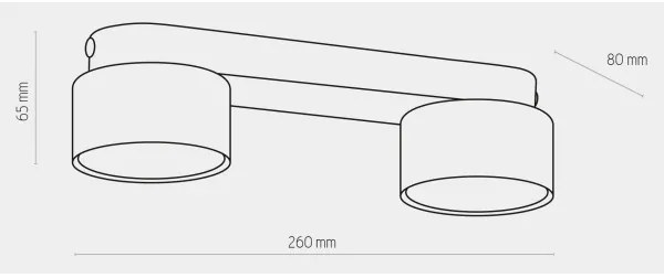 Spot SPACE GOLD 2xGX53/15W/230V