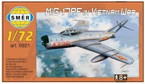Model MiG-17PF în Războiul din Vietnam 1:72 14 x 25 x 4 cm
