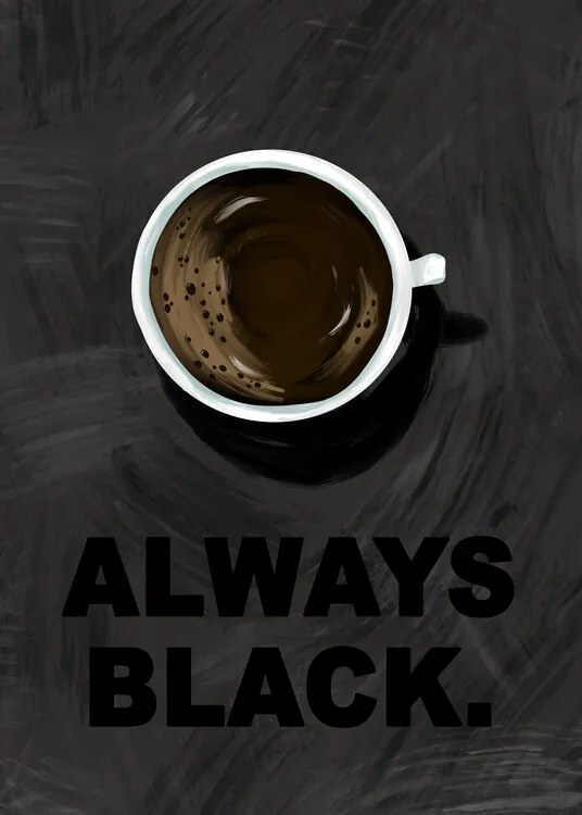 Ilustrație Black Coffee, EMELIEmaria