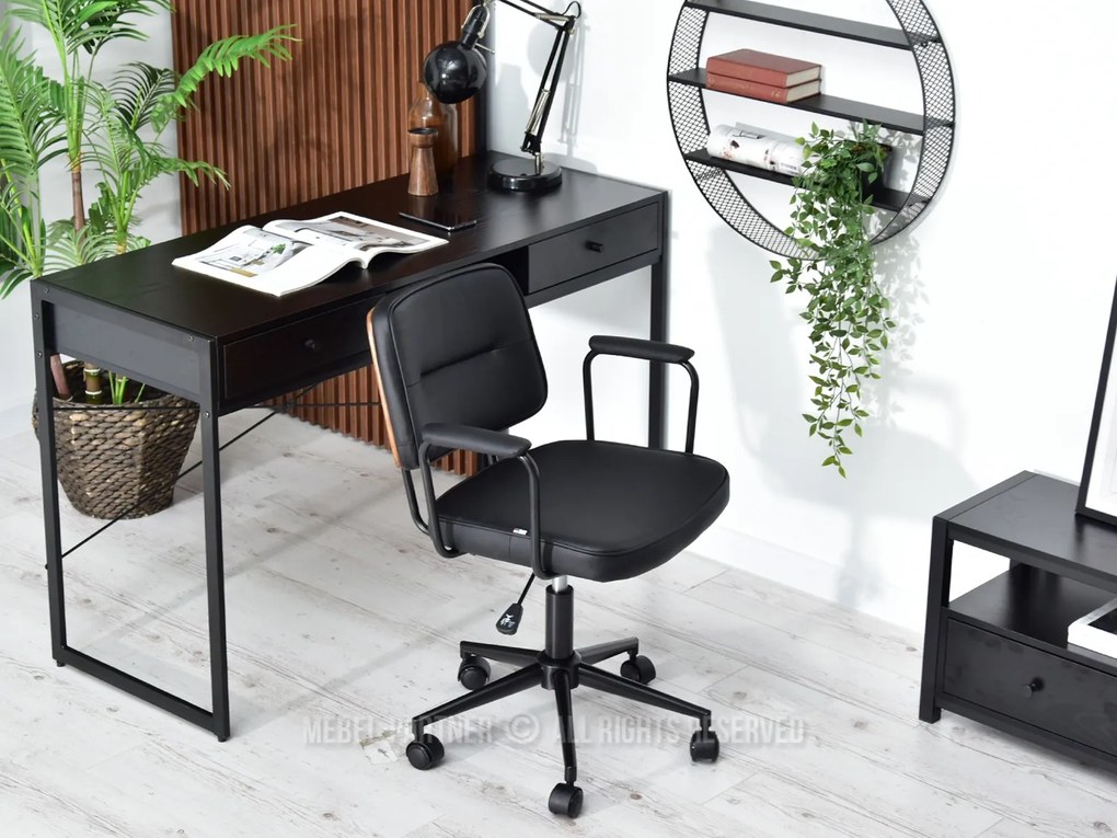 Scaun Henro (nuc închis + negru). 1109943
