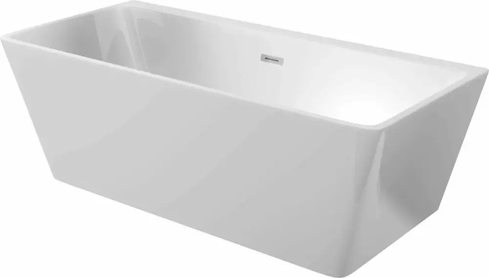 Cada freestanding din acril Deante Hiacynt alb 160x75cm lipitadeperete,BTW