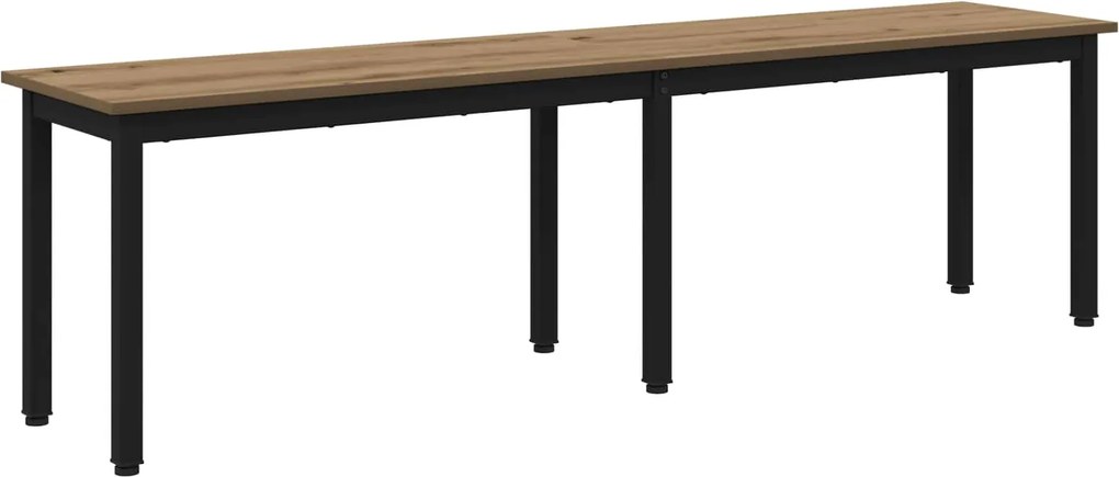 vidaXL bancă Stejar artizanal 160 x 35 x 45 cm Lemn compozit