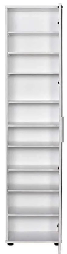 Pantofar Adore Porto, usa reversibila cu oglinda, 10 rafturi, capacitate 20 perechi incaltaminte, 45 x 187 x 36 cm