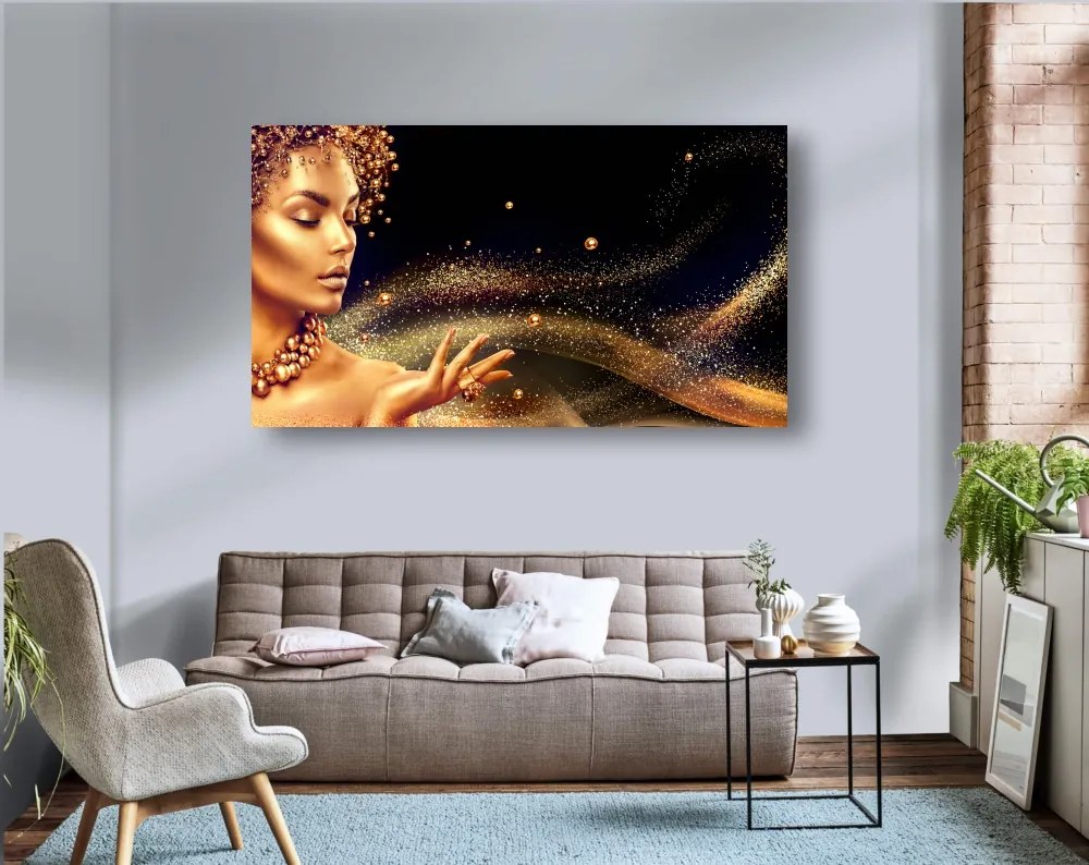 Tablou canvas auriu magie golden - 120x80cm