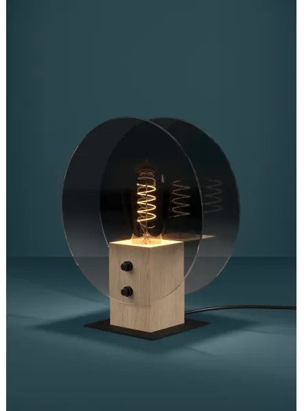 Lustră pe cablu Eglo 390143 MILLENA 1xE27/40W/230V fumuriu