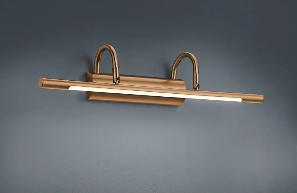 Aplică de perete alămie LED Cuadro – Trio