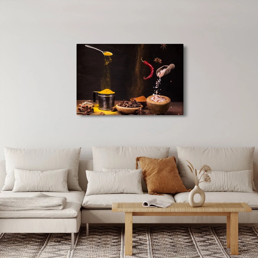 Tablou - Condimente în mișcare (90x60 cm)