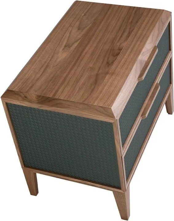 Noptiera cu 2 sertare design LUX Dark green