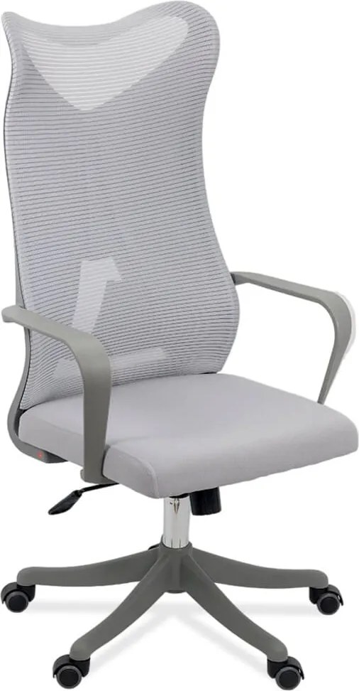 Scaun de birou ergonomic cu suport lombar si spatar inalt OFF 634 gri