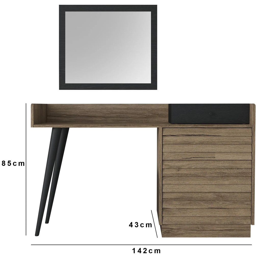 Măsuță toaletă Franc 64 (nuc negru). 1107932