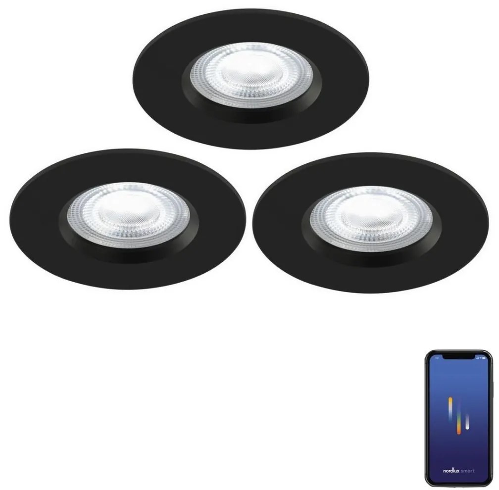 SET 3x corp de iluminat LED dimabil pentru baie Nordlux DON SMART LED/4,7W/230V IP65