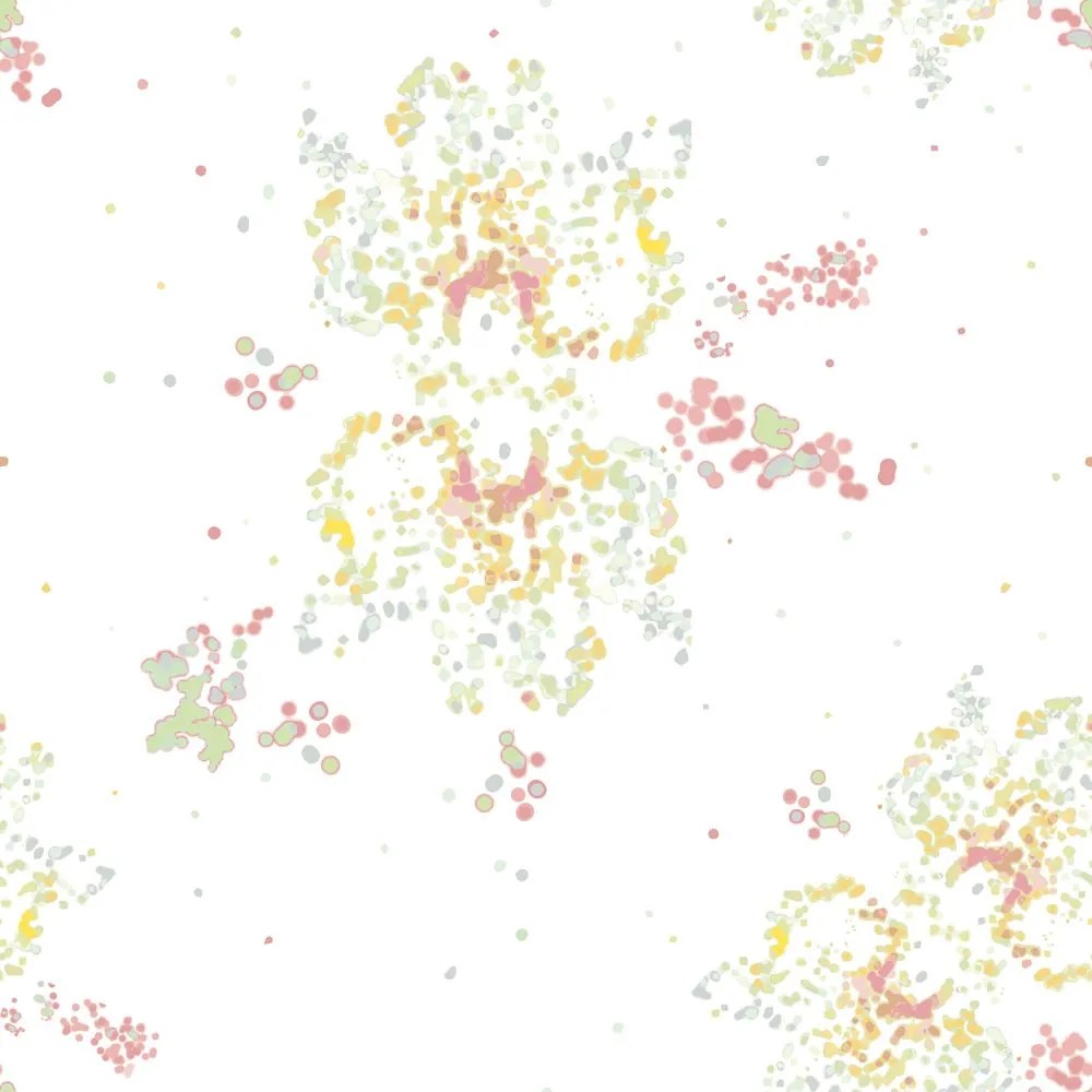 Tapet autoadeziv celule abstracte pe fundal alb