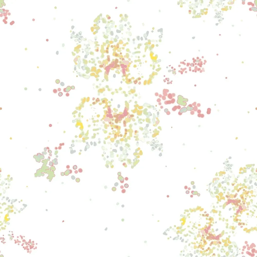 Tapet autoadeziv celule abstracte pe fundal alb