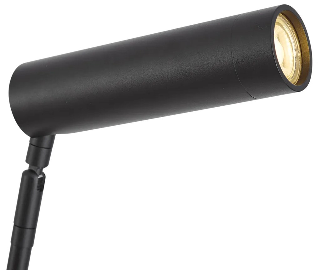 Lampă de podea modernă neagră cu 3 lumini GU10 35mm - Thomas