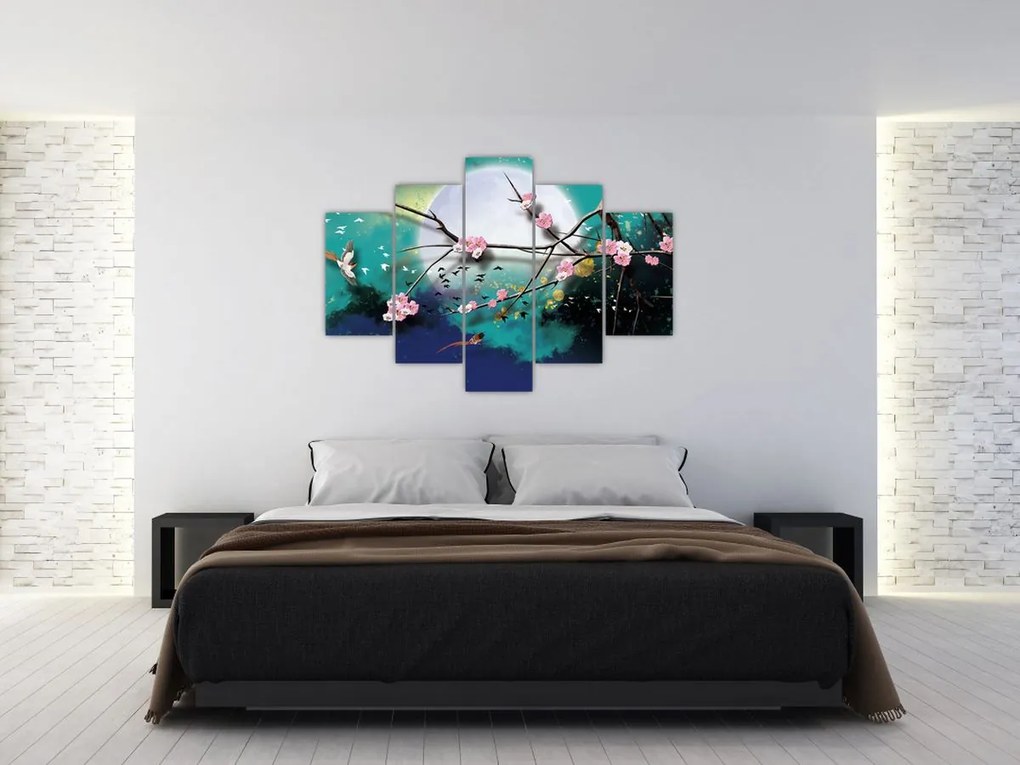 Tablou - Copac,grafic (150x105 cm)