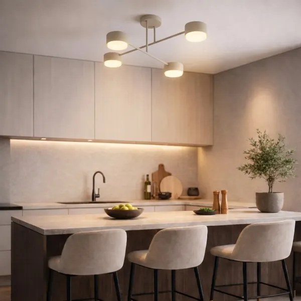Brilagi - Lustră LED aplicată MONO 4xGX53/30W/230V bej
