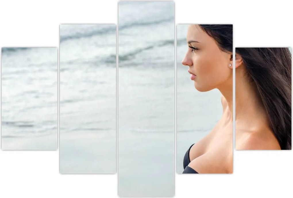 Tablou - Femeia la plajă (150x105 cm)