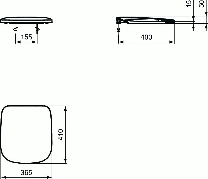 Capac WC Ideal Standard Esedra compact - T318601