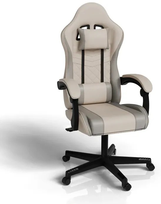 Juskys Scaun de birou HyperSeat - bej/gri