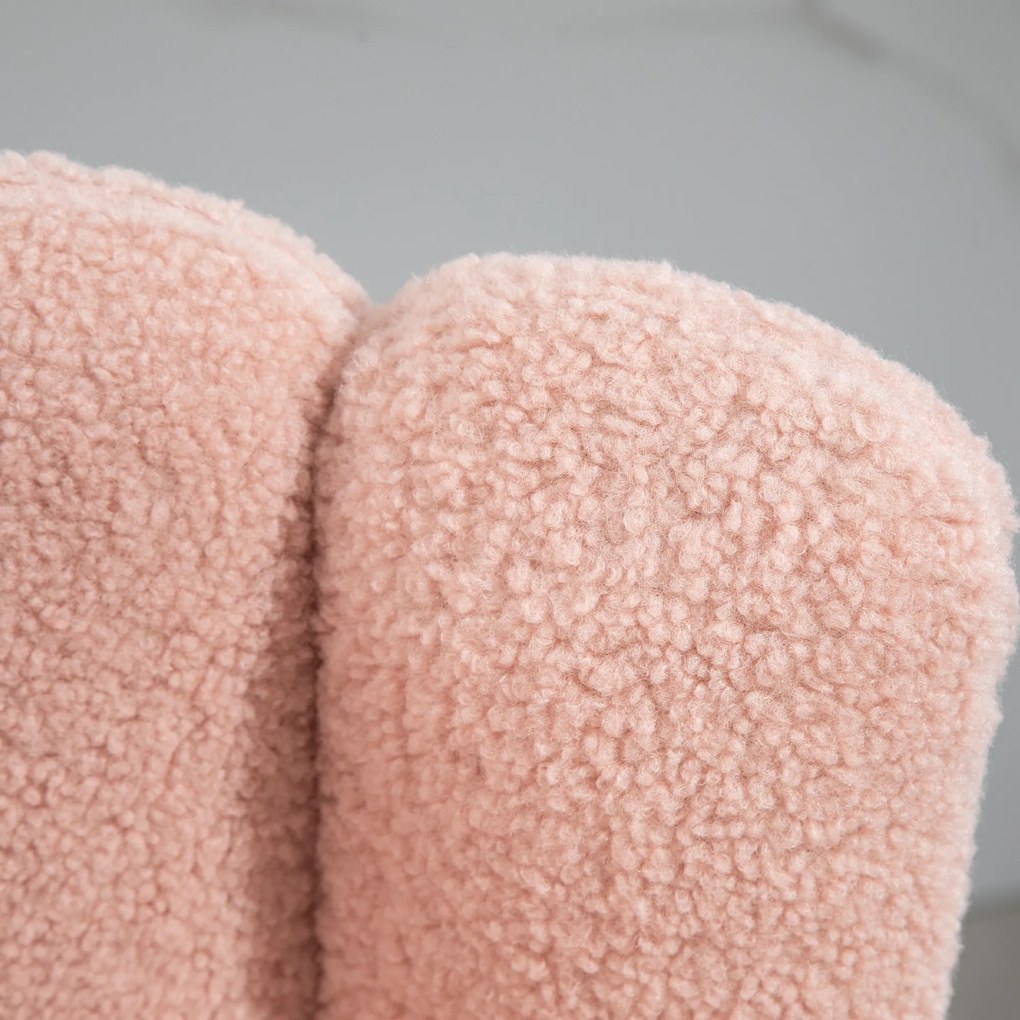 HOMCOM Set de 2 taburete de bar, scaune de bar cu spătar și suport pentru picioare, picioare din oțel, 52 x 53 x 93 cm, roz | Aosom Romania