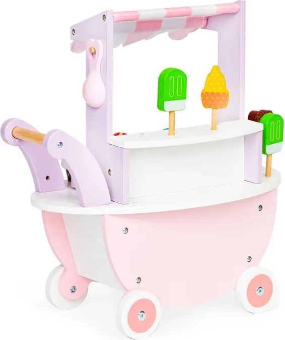 Stand de înghețată din lemn cu accesorii