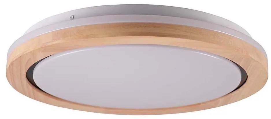 Plafonieră LED pentru baie DAREK LED/24W/230V d. 39 cm IP44 stejar