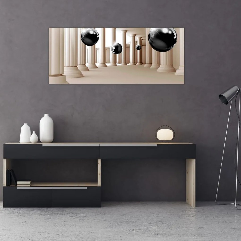 Tablou - Minge între stâlpi (120x50 cm)