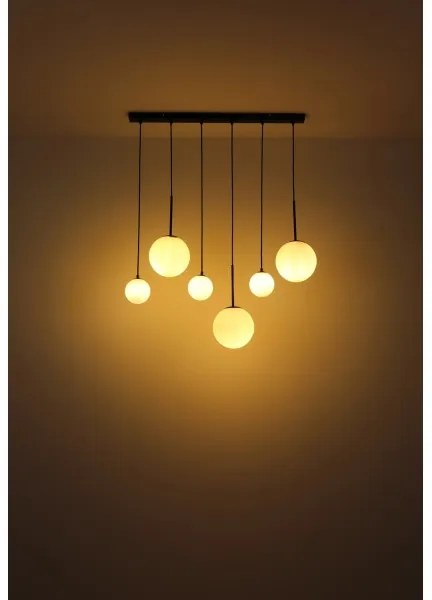 Lustră pe cablu Globo 15168-6 HALLIE 3xE27/9W/230V + 3xG9/5W
