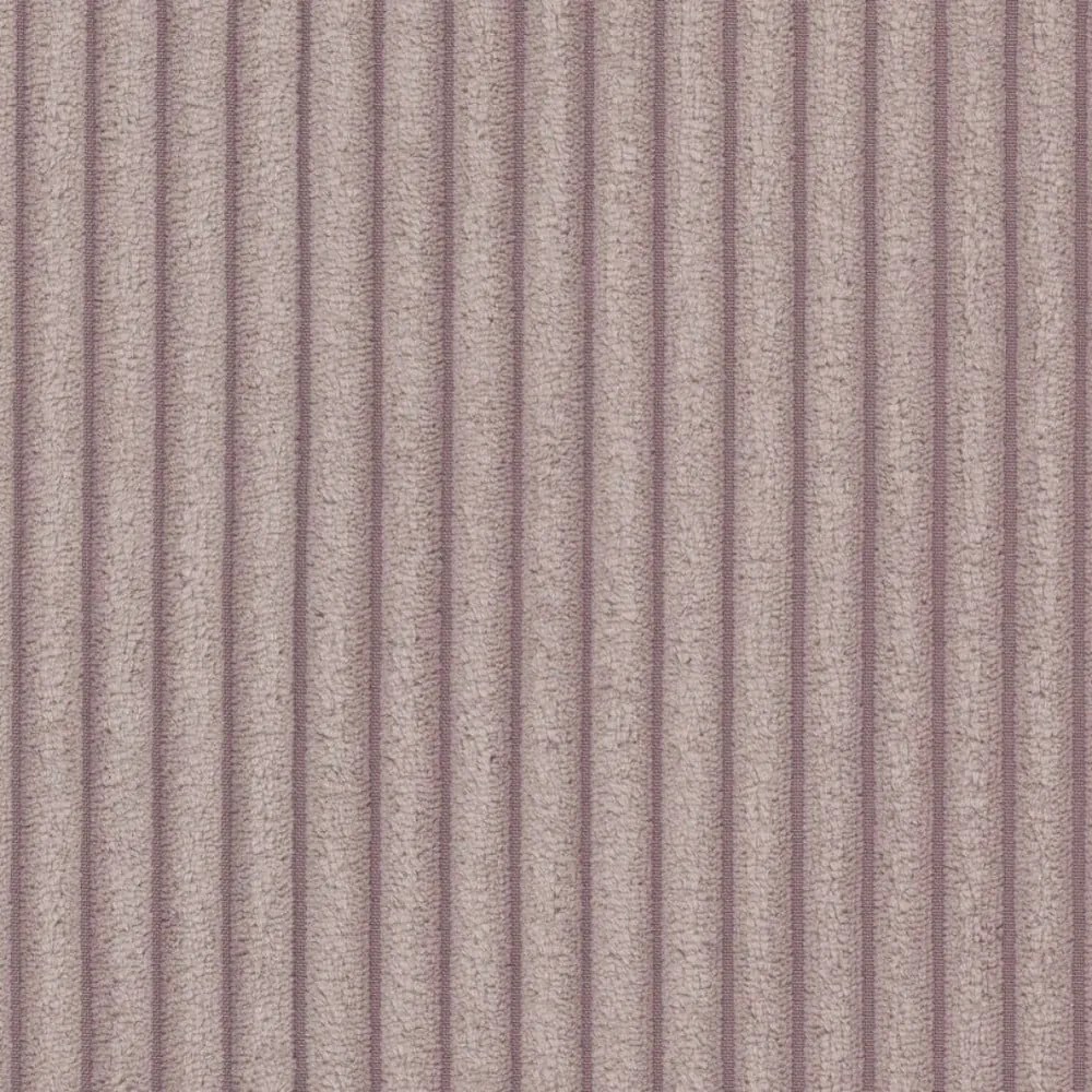 Colțar roz deschis extensibil cu tapițerie din catifea reiată (cu colț variabil) Sara – Ropez